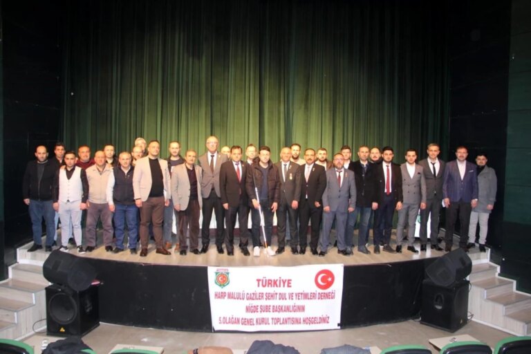 Türkiye Harp Malulü Gaziler Şehit Dul ve Yetimleri Derneği Niğde Şubesi 5. Olağan Genel Konseyi Yapıldı